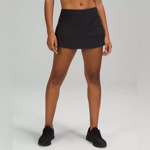 Black “Pace Rival” Tennis Skirt